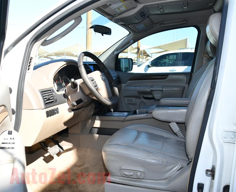 NISSAN ARMADA MODEL 2010 - WHITE - 141000 KM - V8 - CAR SPECS IS AMERICAN 