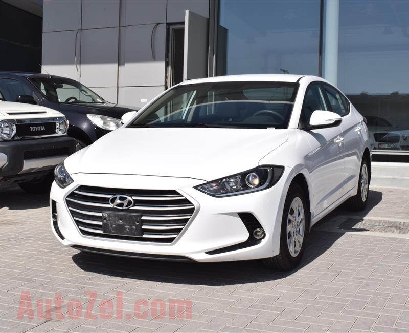 HYUNDAI ELANTRA- 2017- WHITE- 56 000 KM- GCC SPECS