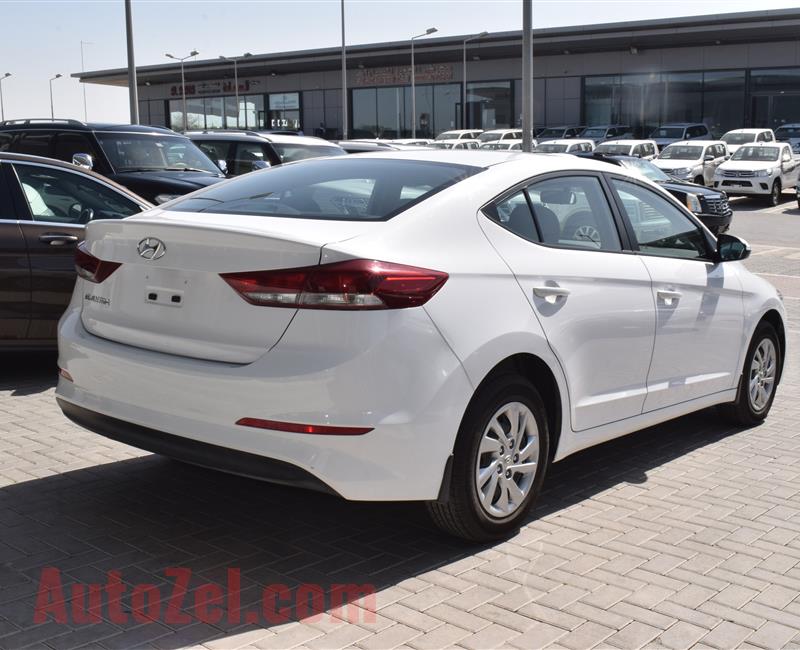 HYUNDAI ELANTRA- 2017- WHITE- 56 000 KM- GCC SPECS