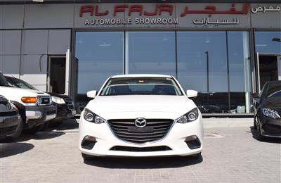 MAZDA A3- 2016- WHITE- 79 000 KM- GCC SPECS