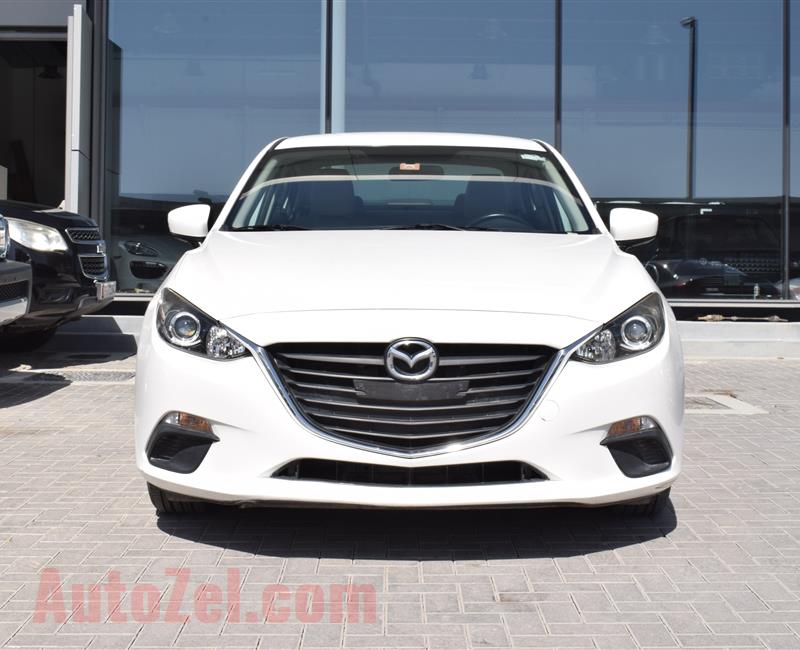 MAZDA A3- 2016- WHITE- 79 000 KM- GCC SPECS