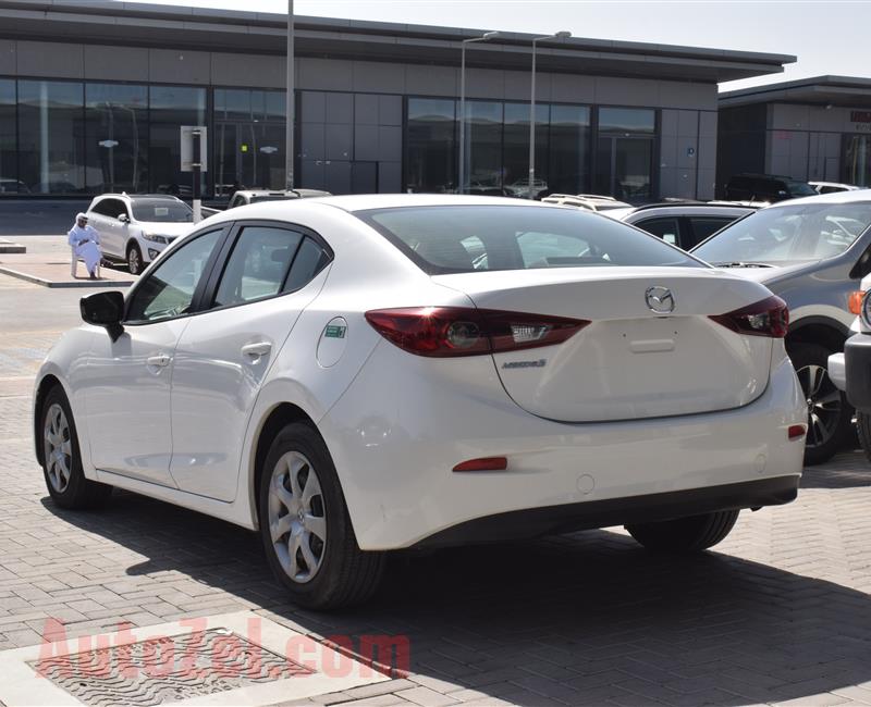 MAZDA A3- 2016- WHITE- 79 000 KM- GCC SPECS