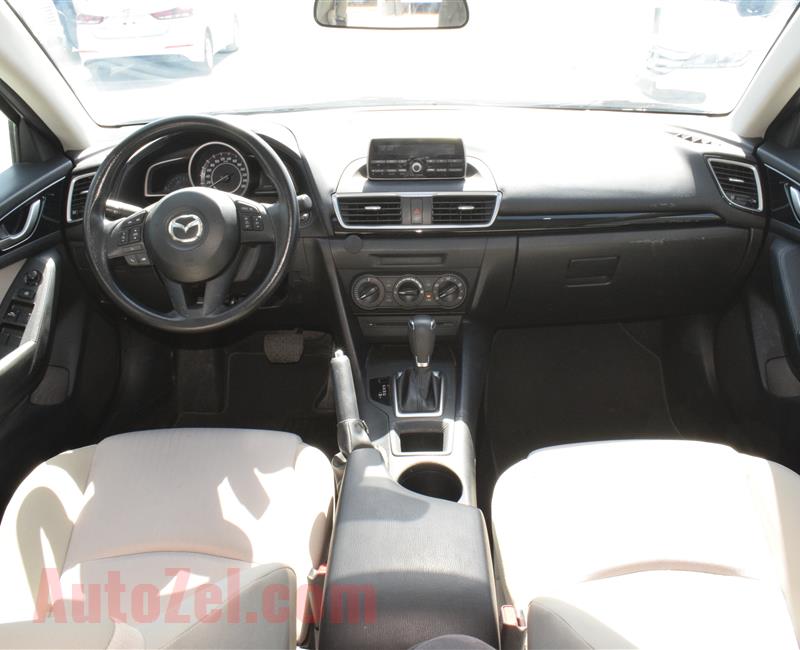 MAZDA A3- 2016- WHITE- 79 000 KM- GCC SPECS