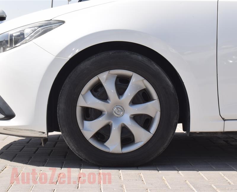 MAZDA A3- 2016- WHITE- 79 000 KM- GCC SPECS