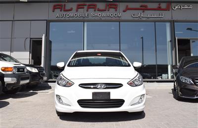 HYUNDAI ACCENT 1.6- 2017- WHITE- 97 000 KM- GCC SPECS