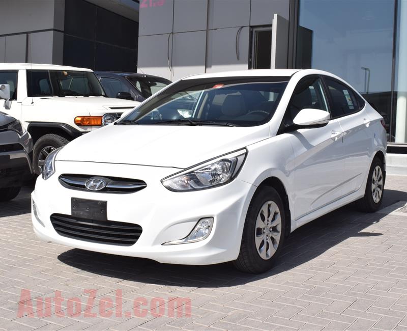 HYUNDAI ACCENT 1.6- 2017- WHITE- 97 000 KM- GCC SPECS