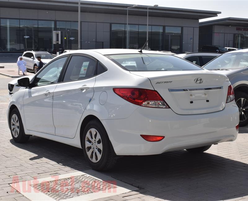 HYUNDAI ACCENT 1.6- 2017- WHITE- 97 000 KM- GCC SPECS