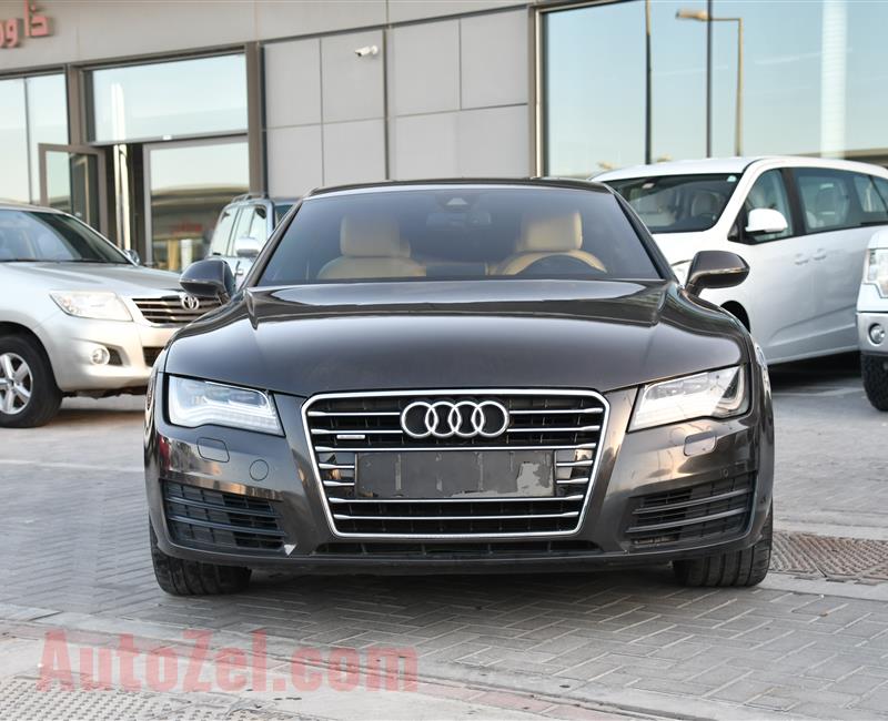 AUDI A7 3.0 T MODEL 2011 GREY  - 190,000 KM - V6 - GCC 