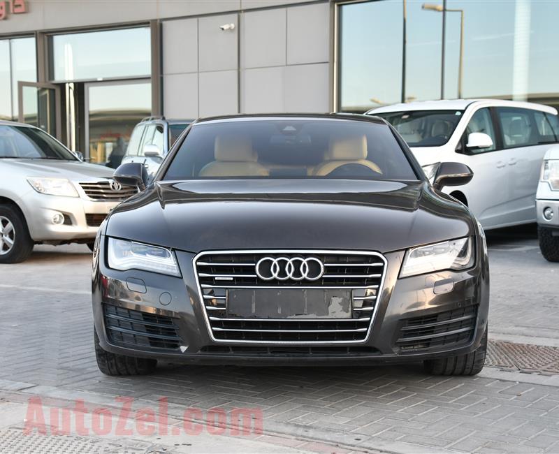 AUDI A7 3.0 T MODEL 2011 GREY  - 190,000 KM - V6 - GCC 