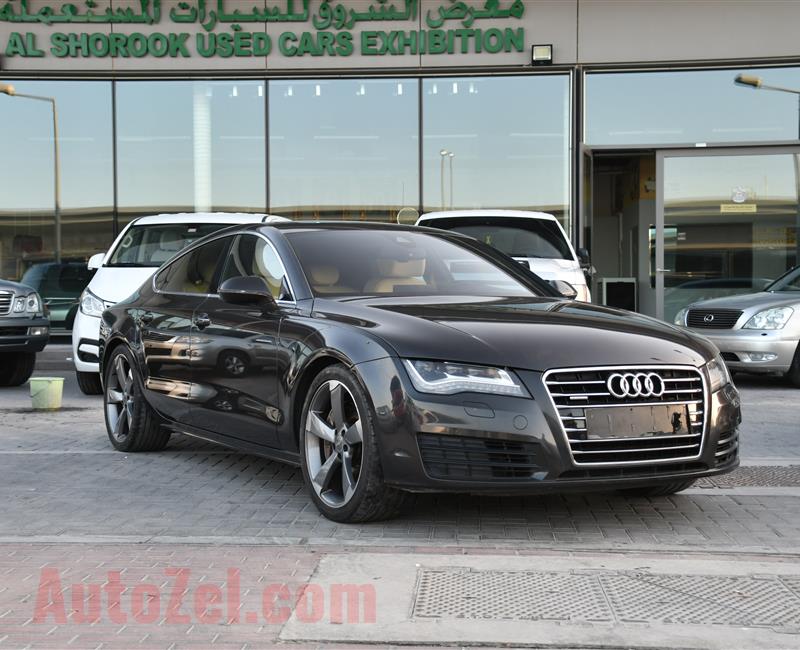 AUDI A7 3.0 T MODEL 2011 GREY  - 190,000 KM - V6 - GCC 