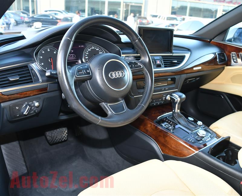 AUDI A7 3.0 T MODEL 2011 GREY  - 190,000 KM - V6 - GCC 