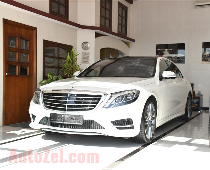 MERCEDES-BENZ S400- 2016- WHITE- 60 000 KM- GCC SPECS