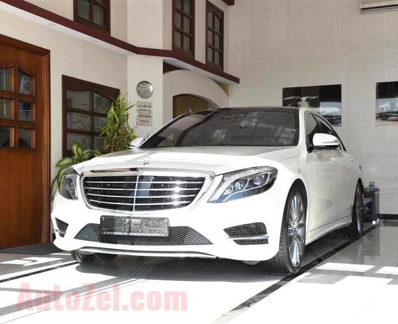 MERCEDES-BENZ S400- 2016- WHITE- 60 000 KM- GCC SPECS