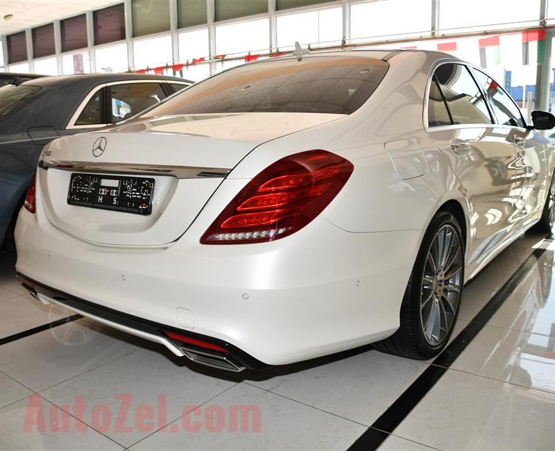 MERCEDES-BENZ S400- 2016- WHITE- 60 000 KM- GCC SPECS