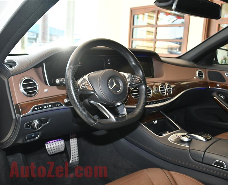 MERCEDES-BENZ S400- 2016- WHITE- 60 000 KM- GCC SPECS