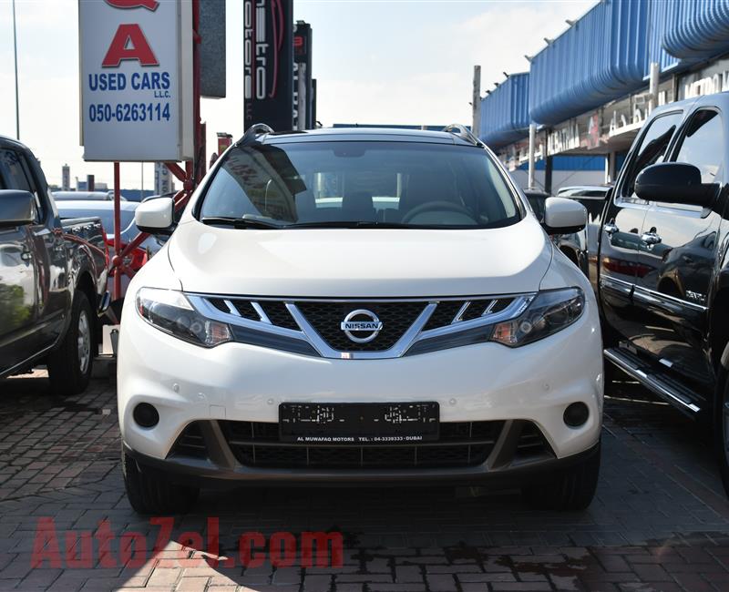 NISSAN MURANO SL- 2014- WHITE- 100 000 KM- GCC SPECS