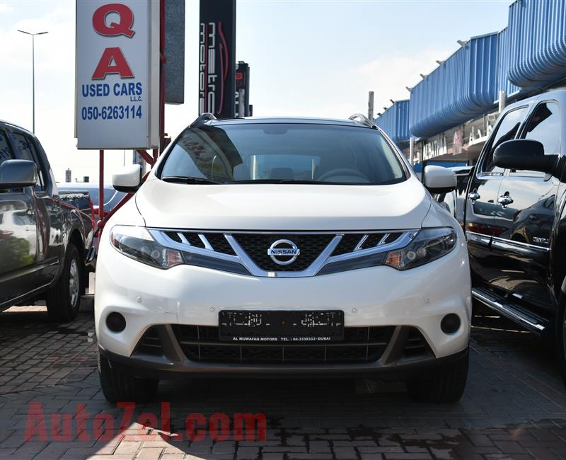 NISSAN MURANO SL- 2014- WHITE- 100 000 KM- GCC SPECS