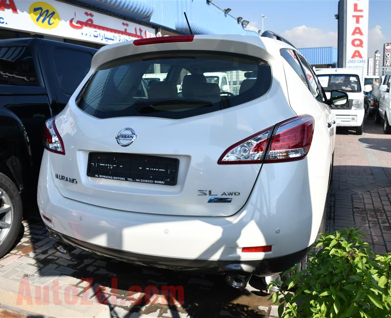NISSAN MURANO SL- 2014- WHITE- 100 000 KM- GCC SPECS