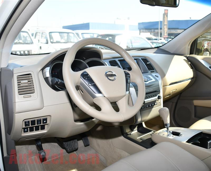 NISSAN MURANO SL- 2014- WHITE- 100 000 KM- GCC SPECS