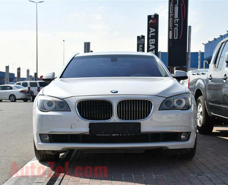 BMW 740i- 2011- WHITE- 187 000 KM- GCC SPECS