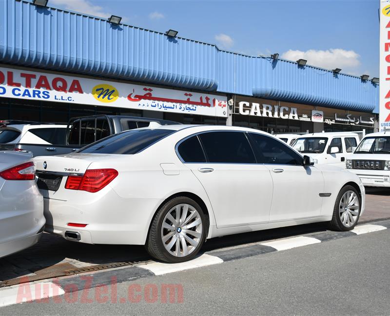 BMW 740i- 2011- WHITE- 187 000 KM- GCC SPECS