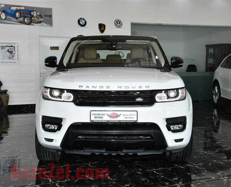 RANGE ROVER SPORT HSE MODEL 2015 - WHITE - 135,000 KM - V6 - GCC 