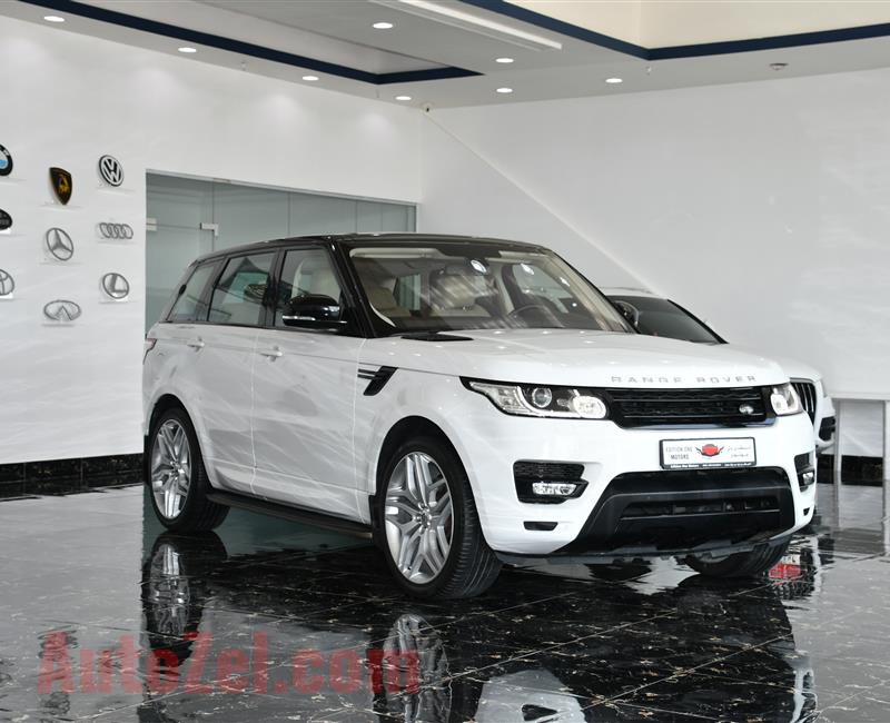 RANGE ROVER SPORT HSE MODEL 2015 - WHITE - 135,000 KM - V6 - GCC 