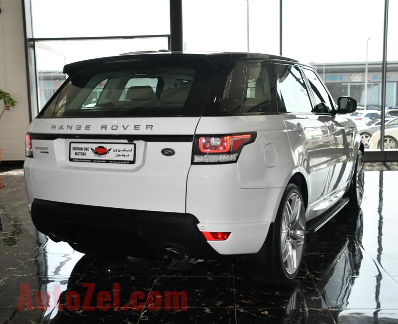 RANGE ROVER SPORT HSE MODEL 2015 - WHITE - 135,000 KM - V6 - GCC 