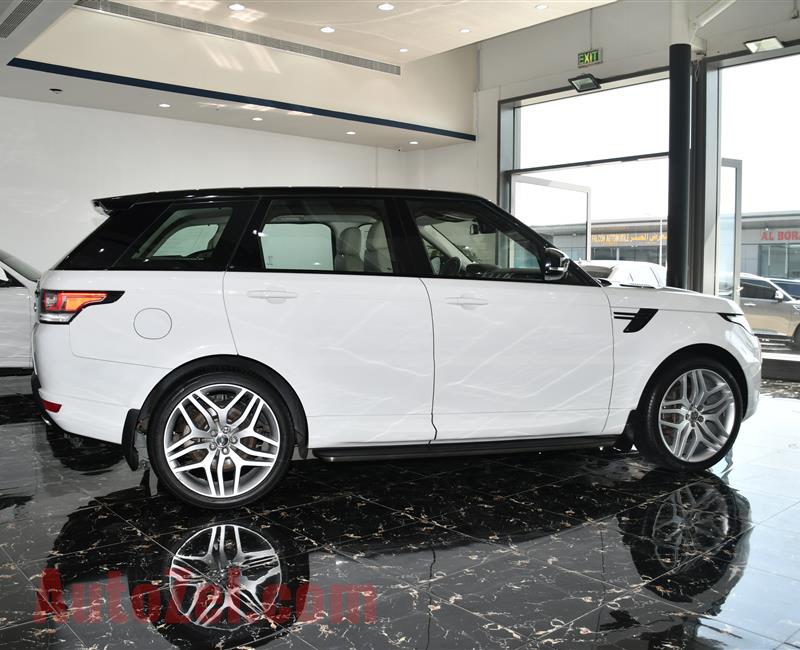 RANGE ROVER SPORT HSE MODEL 2015 - WHITE - 135,000 KM - V6 - GCC 