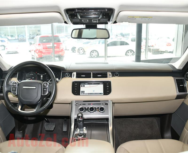 RANGE ROVER SPORT HSE MODEL 2015 - WHITE - 135,000 KM - V6 - GCC 