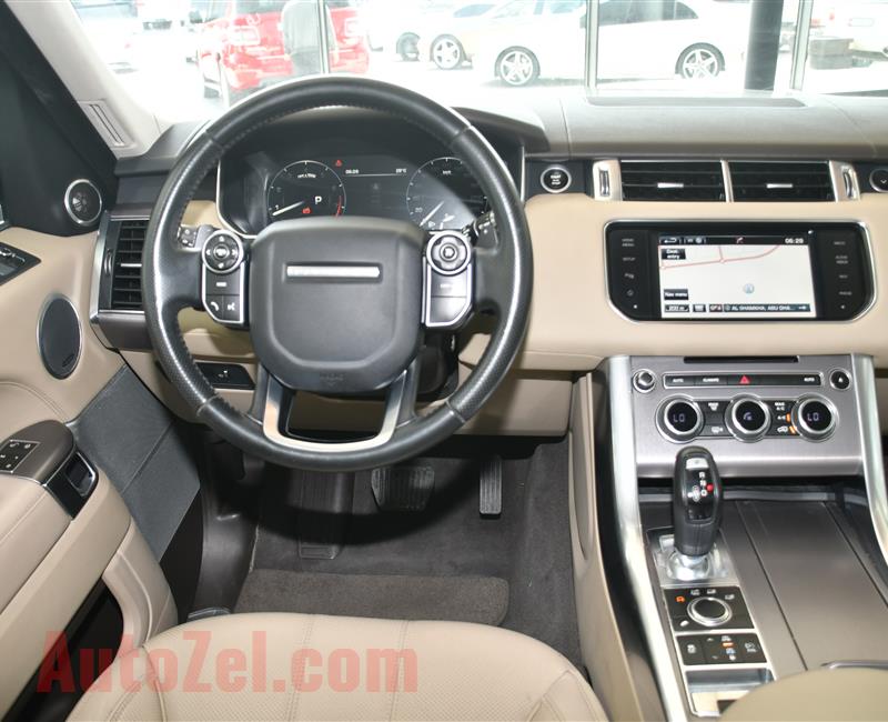 RANGE ROVER SPORT HSE MODEL 2015 - WHITE - 135,000 KM - V6 - GCC 