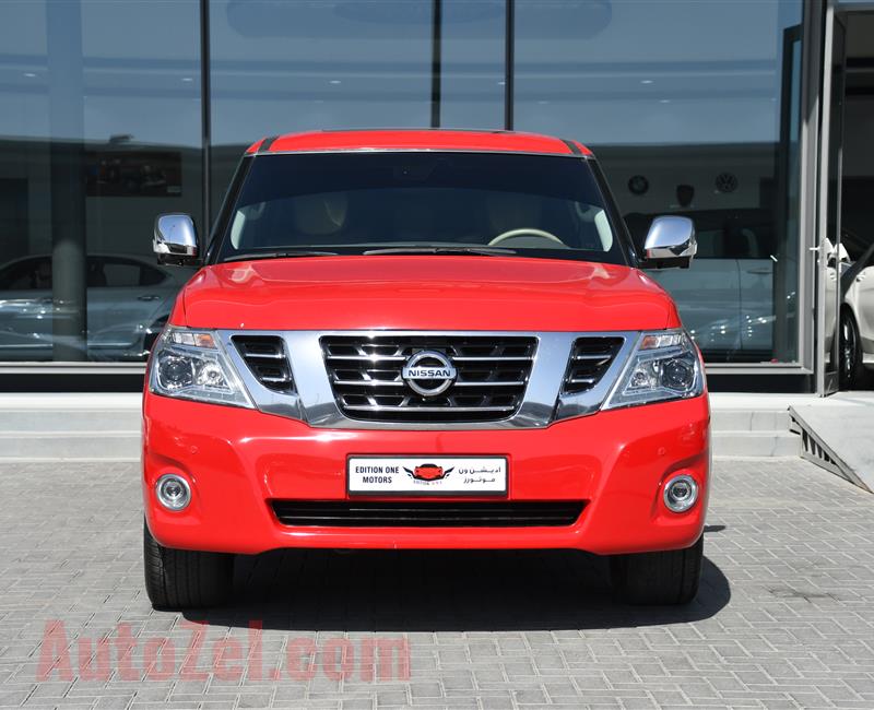 NISSAN PATROL PLATINUM MODEL 2010 - RED - 290,000 KM - V8 - GCC 