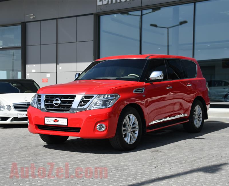 NISSAN PATROL PLATINUM MODEL 2010 - RED - 290,000 KM - V8 - GCC 