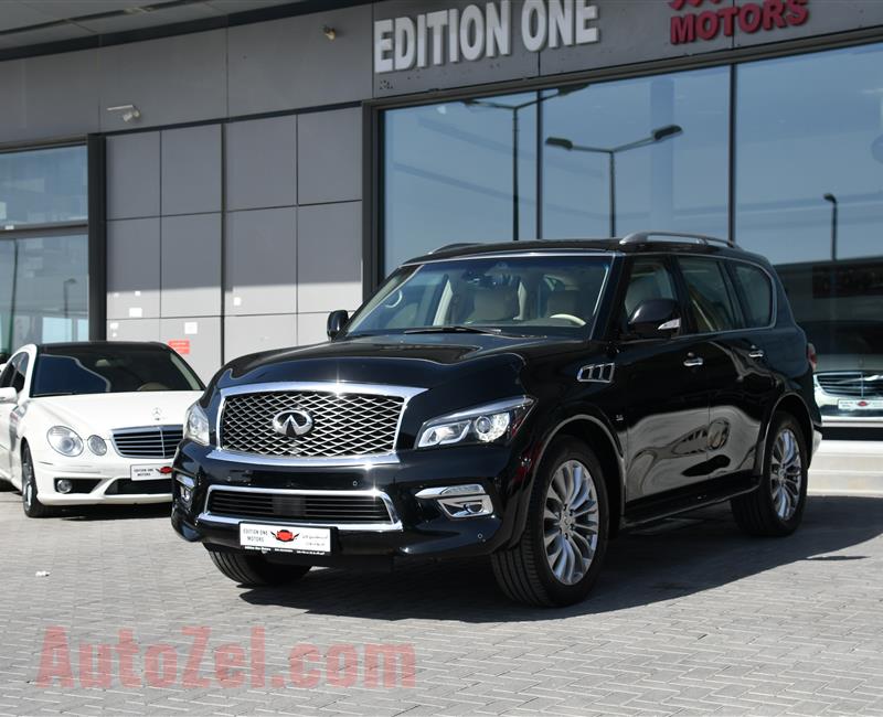 INFINITI QX80  MODEL 2015 - BLACK   -170000 KM - V8 -   GCC 