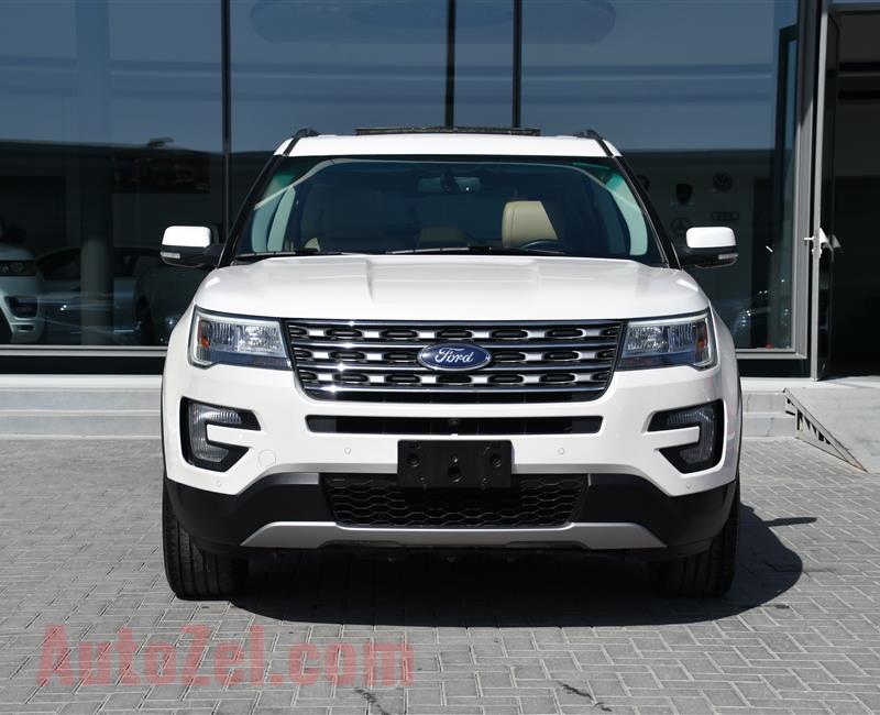 FORD EXPLORER LIMITED MODEL 2017 - WHITE - 30,000 KM - V6 - GCC 