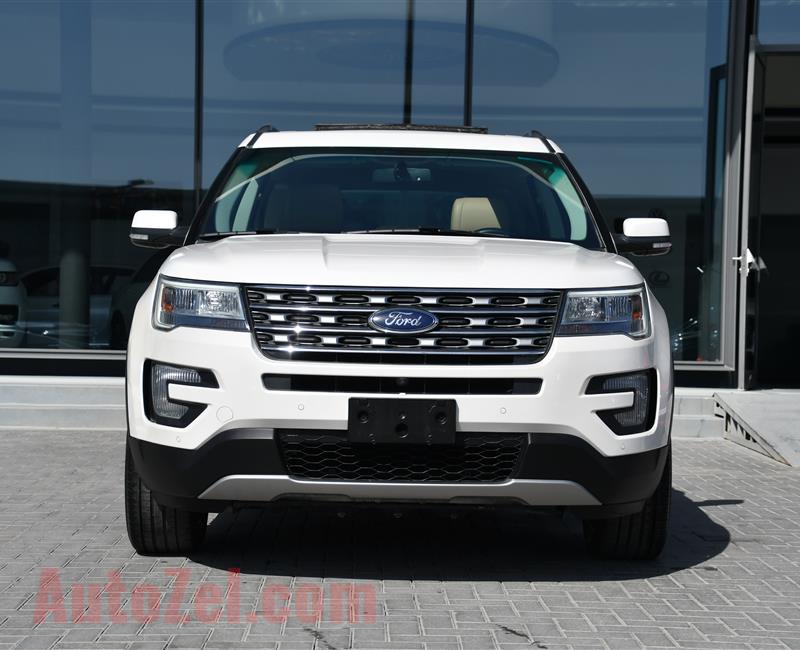 FORD EXPLORER LIMITED MODEL 2017 - WHITE - 30,000 KM - V6 - GCC 