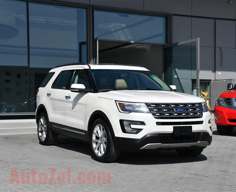 FORD EXPLORER LIMITED MODEL 2017 - WHITE - 30,000 KM - V6 - GCC 