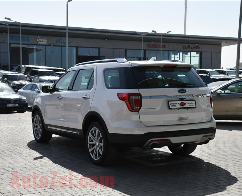 FORD EXPLORER LIMITED MODEL 2017 - WHITE - 30,000 KM - V6 - GCC 