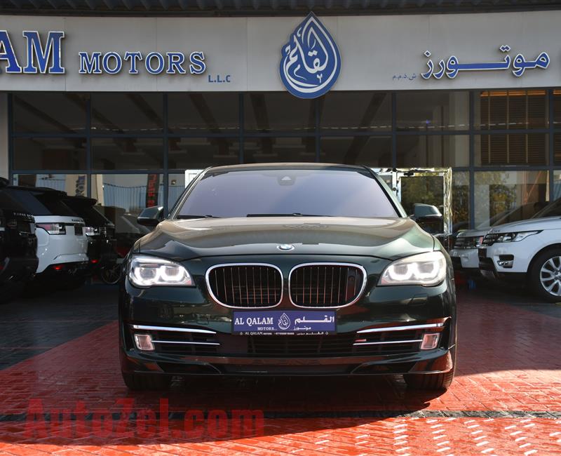 BMW 750Li- 2013- GREEN- 143 000 KM- GCC SPECS