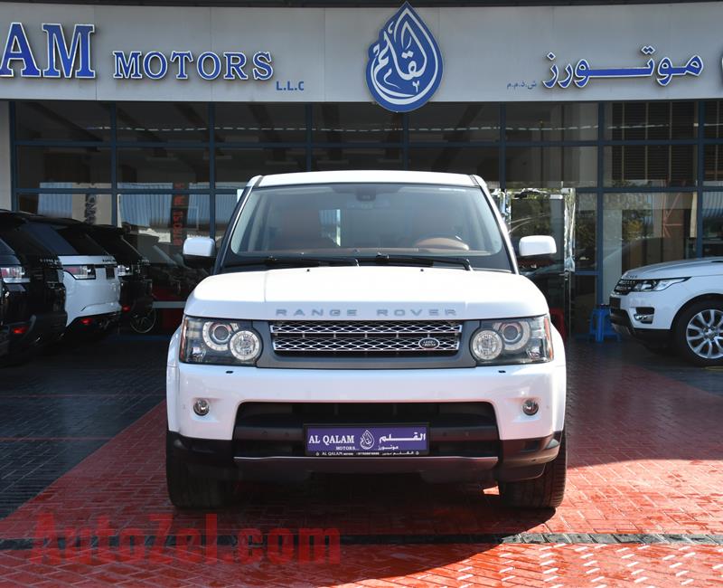 RANG ROVER SPORT SUPERCHARGED- 2011- WHITE- 131 000 KM- GCC SPECS