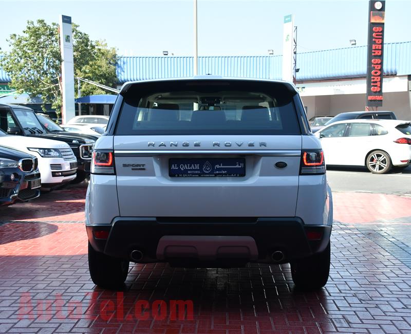 RANGE ROVER SPORT HSE- 2015- WHITE- 95 000 KM- GCC SPECS