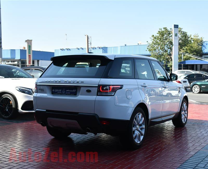 RANGE ROVER SPORT HSE- 2015- WHITE- 95 000 KM- GCC SPECS