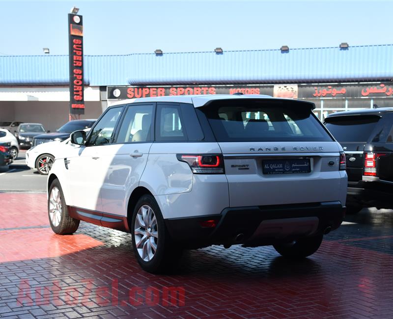 RANGE ROVER SPORT HSE- 2015- WHITE- 95 000 KM- GCC SPECS