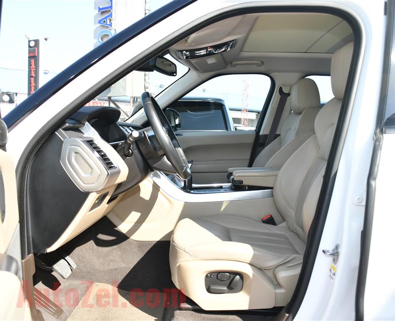 RANGE ROVER SPORT HSE- 2015- WHITE- 95 000 KM- GCC SPECS