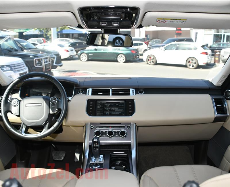 RANGE ROVER SPORT HSE- 2015- WHITE- 95 000 KM- GCC SPECS