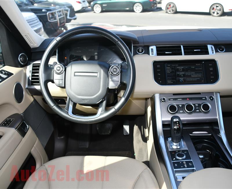 RANGE ROVER SPORT HSE- 2015- WHITE- 95 000 KM- GCC SPECS