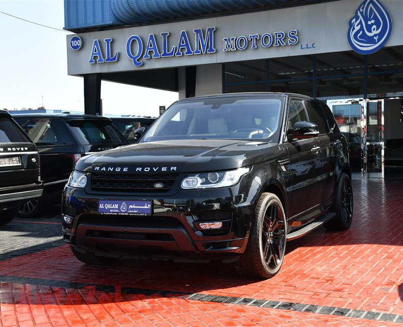 RANGE ROVER SPORT SUPERCHARGED- 2016- BLACK- 34 000 KM- GCC SPECS