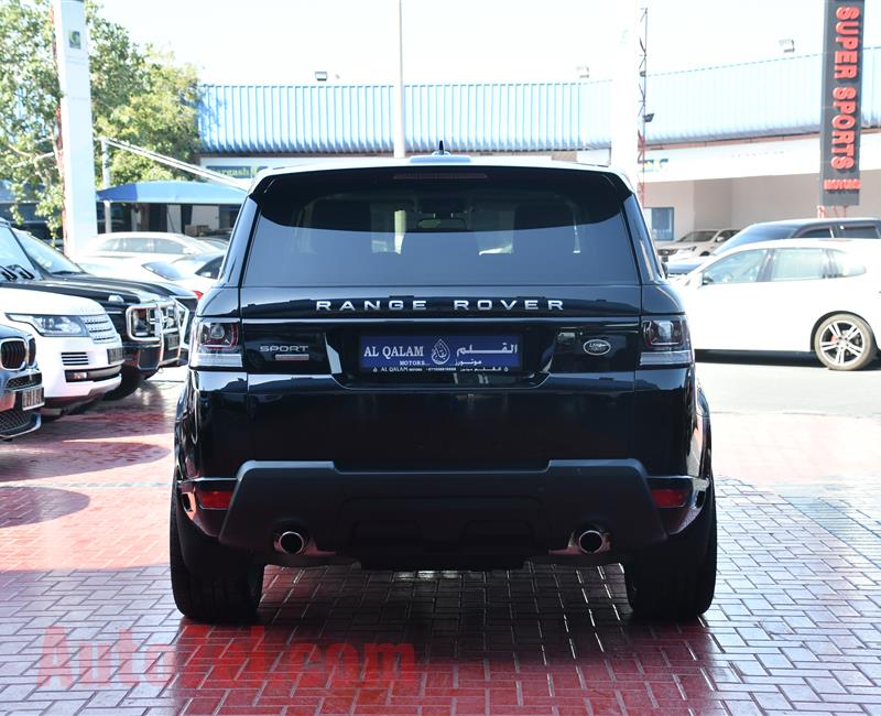 RANGE ROVER SPORT SUPERCHARGED- 2016- BLACK- 34 000 KM- GCC SPECS