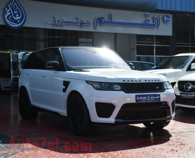 RANGE ROVER SVR- 2016- WHITE- 62 000 KM- CANADIAN SPECS