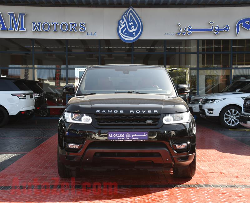 RANGE ROVER SPORT SUPERCHARGED- 2015- BLACK- 113 000 KM- GCC SPECS